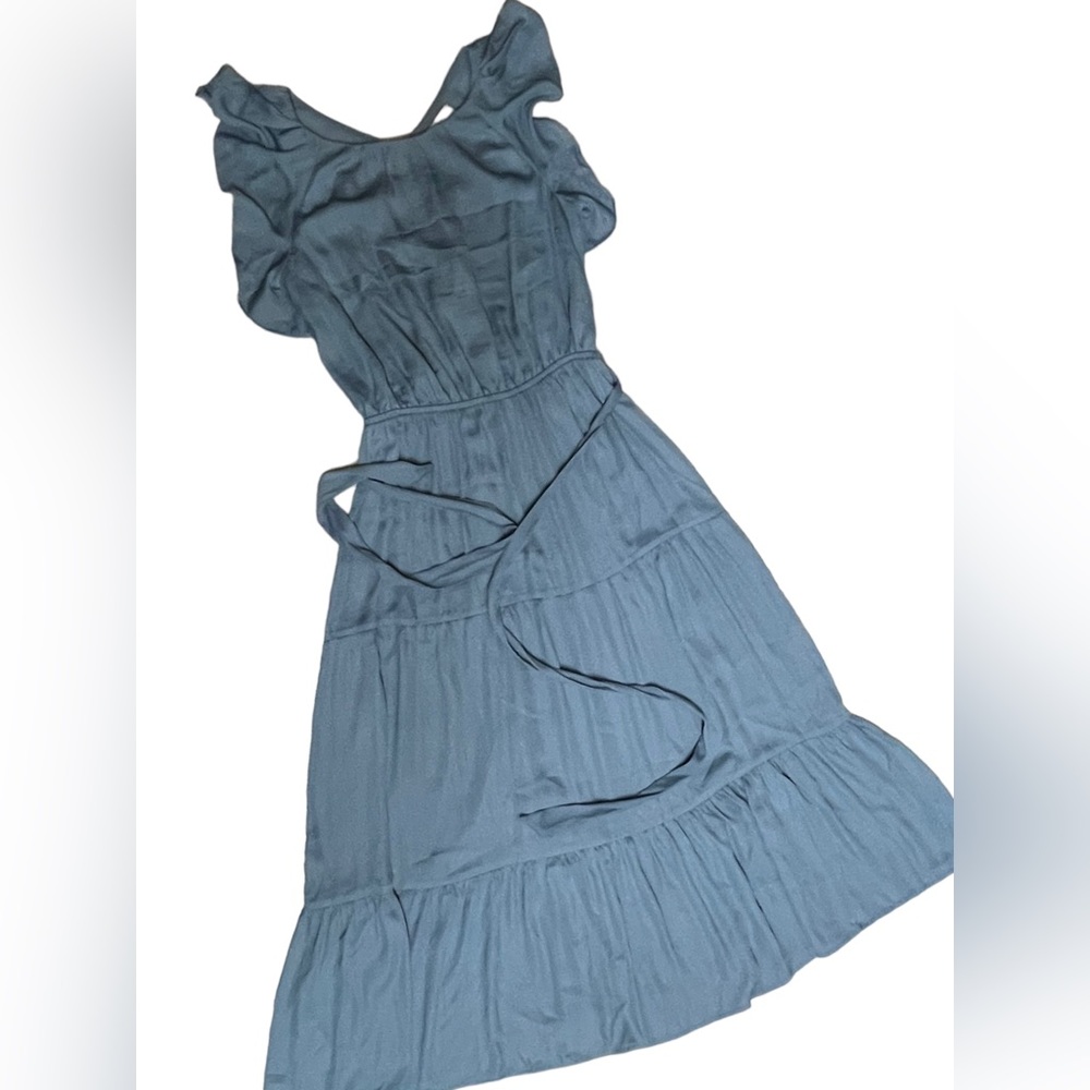 Loft Ruffle Tiered Midi Dress - Picture 5 of 12